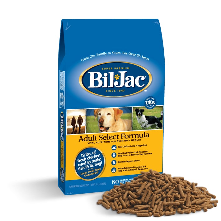 How many cups are in 40 pounds of dog food Adult Select Formula Dog Food Bil Jac